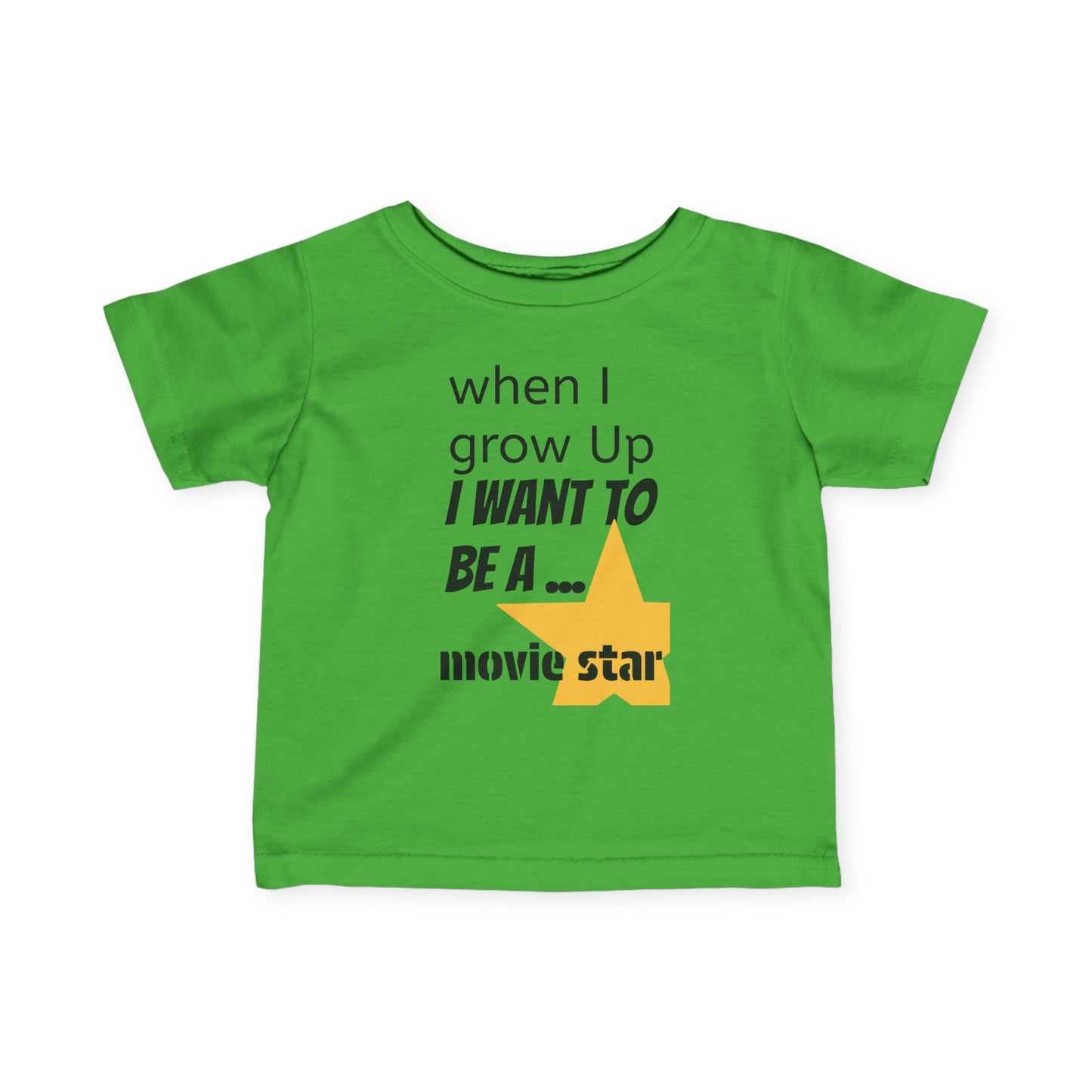 Colorful Movie Star Infant Tee for Future Stars