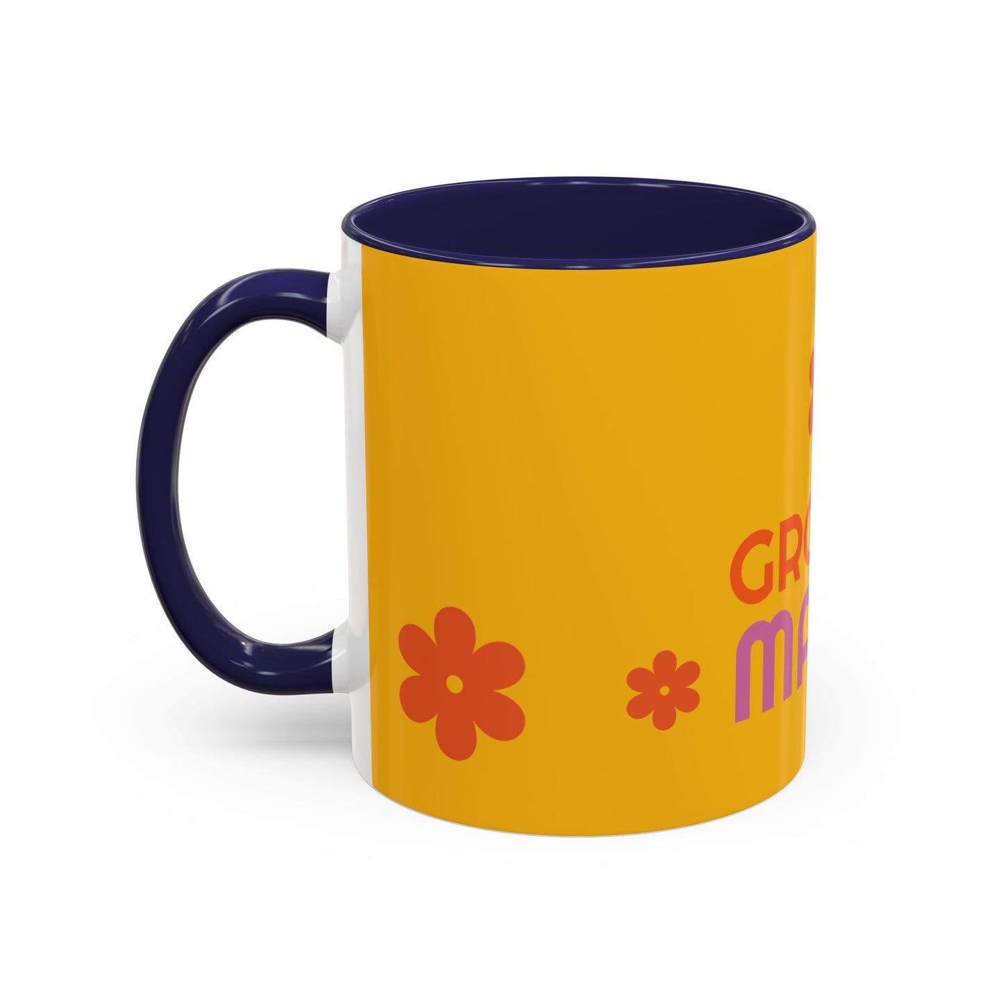 Groovy Mama Accent Coffee Mug - Fun Retro 11/15 oz Mug for Stylish Moms