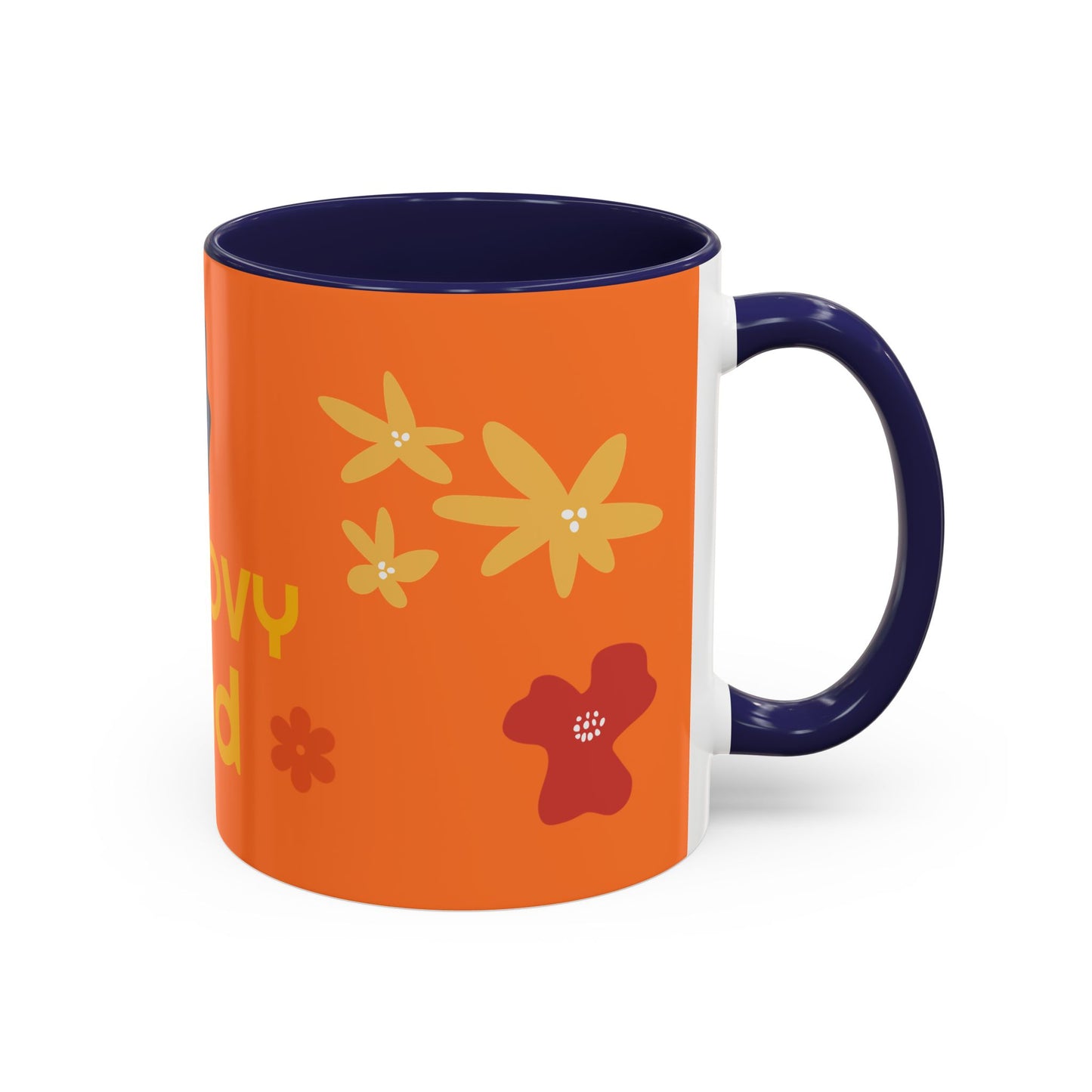 Groovy Dad Accent Coffee Mug - Fun Retro 11/15 oz Mug for Stylish Dads