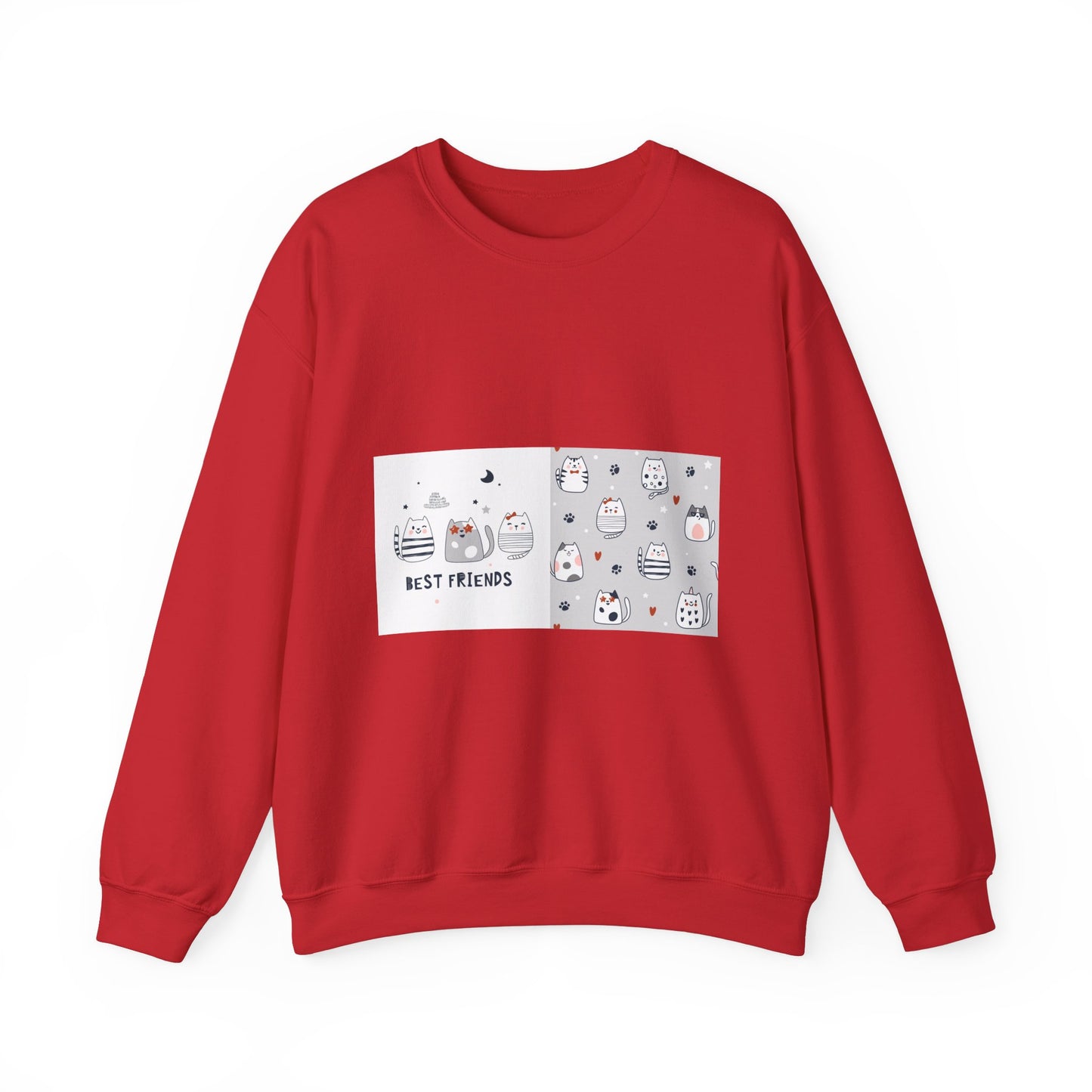Best Friends Cat Crewneck Sweatshirt