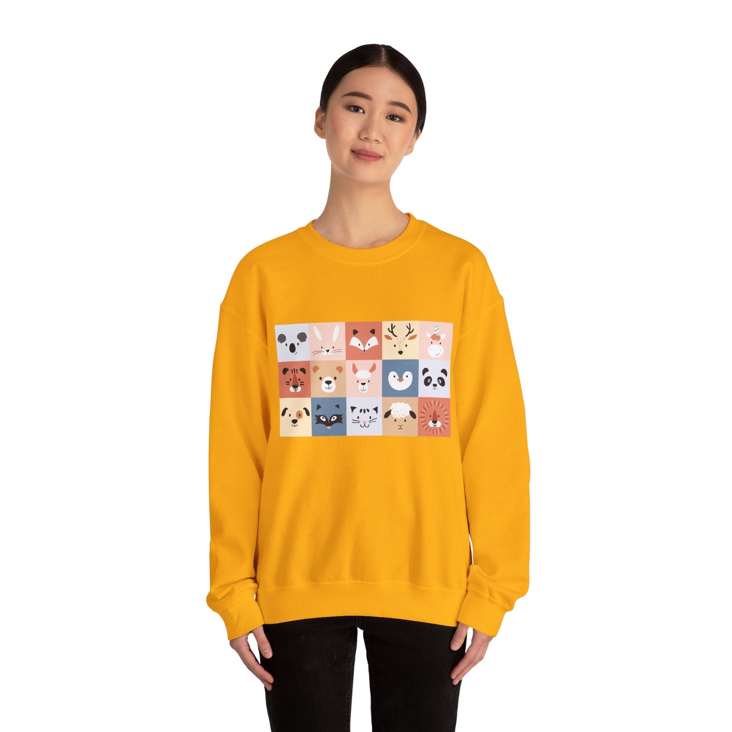 Cute Animal Friends Crewneck Sweatshirt Personalized