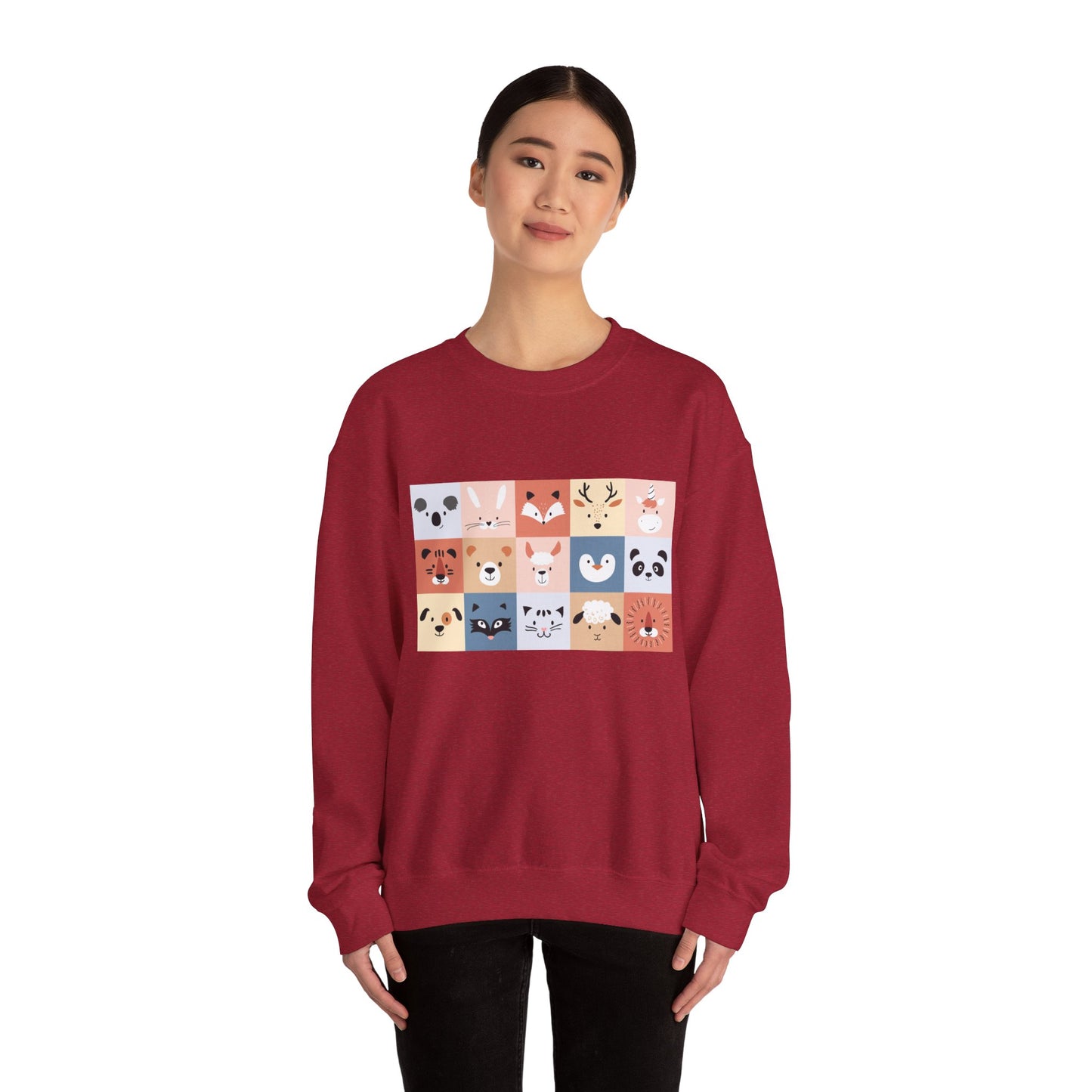 Cute Animal Friends Crewneck Sweatshirt Personalized