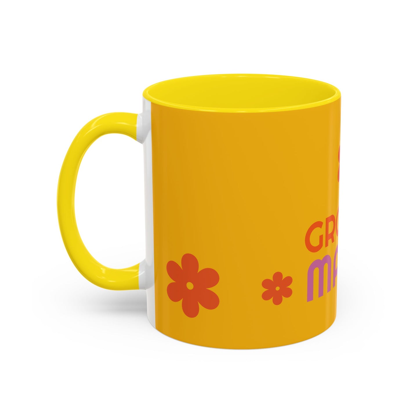 Groovy Mama Accent Coffee Mug - Fun Retro 11/15 oz Mug for Stylish Moms