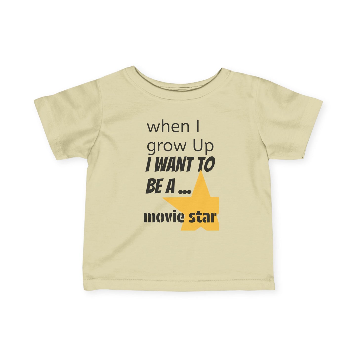 Colorful Movie Star Infant Tee for Future Stars