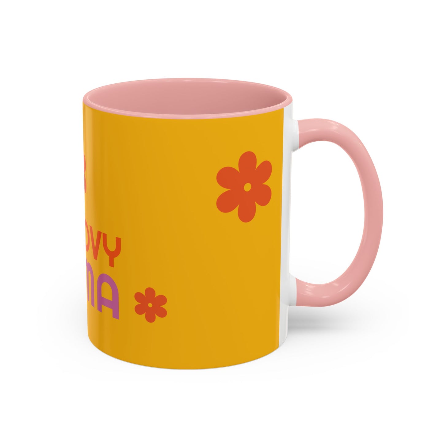 Groovy Mama Accent Coffee Mug - Fun Retro 11/15 oz Mug for Stylish Moms