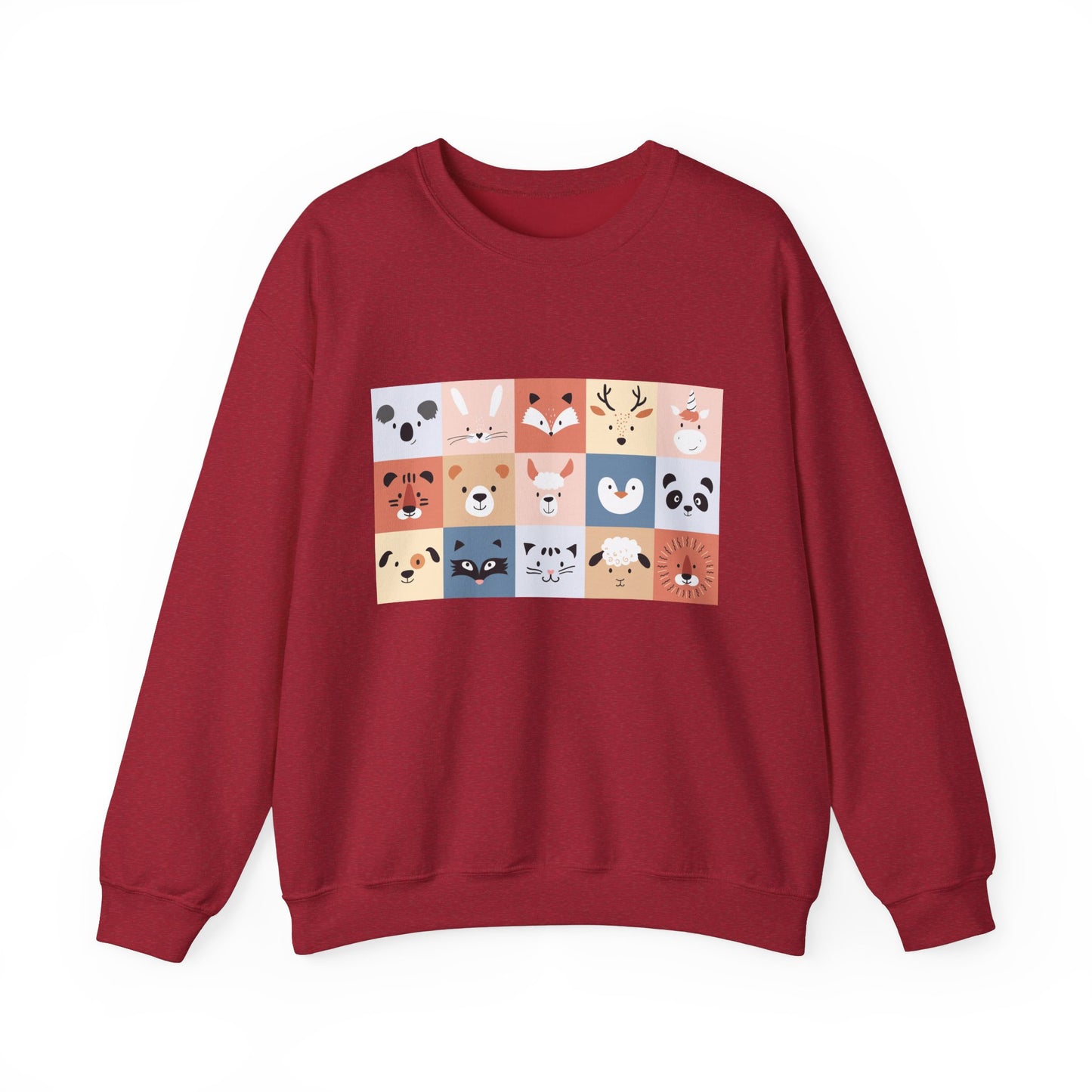 Cute Animal Friends Crewneck Sweatshirt Personalized