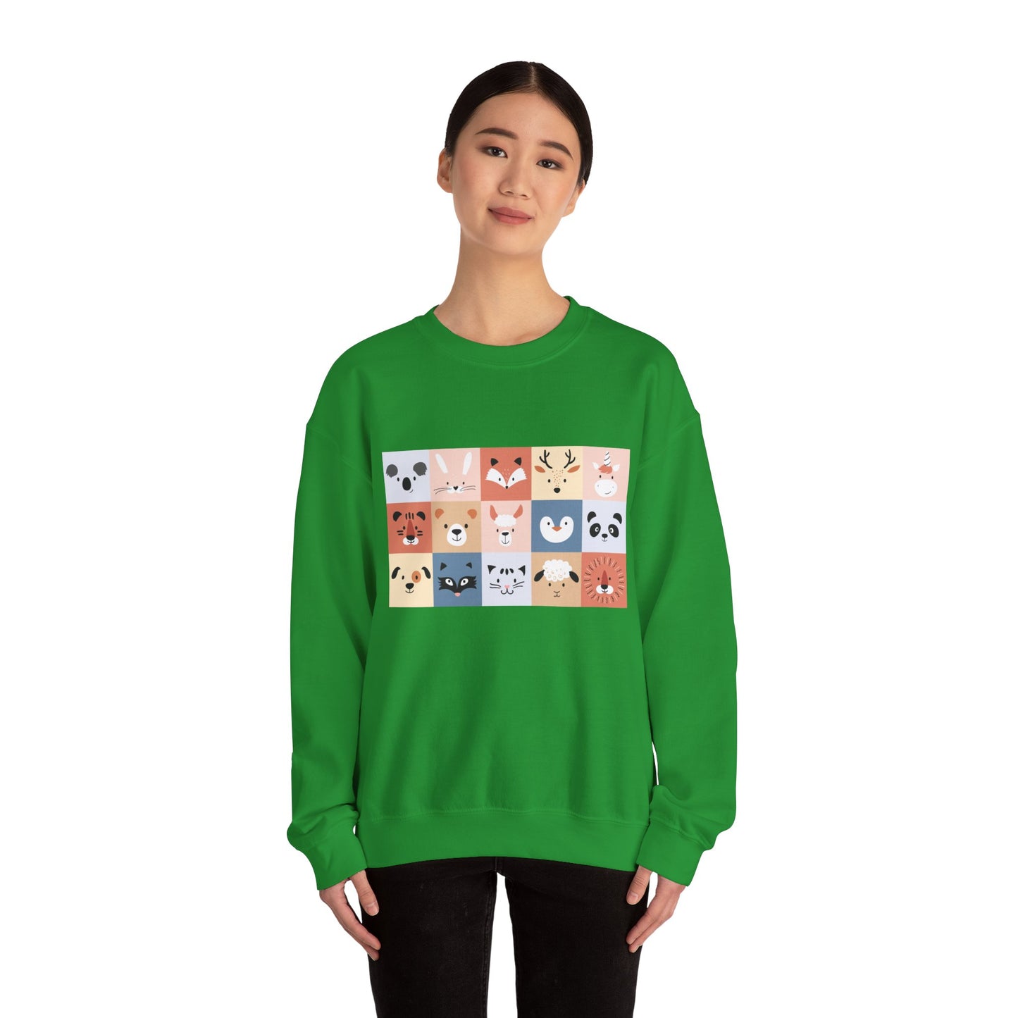 Cute Animal Friends Crewneck Sweatshirt Personalized