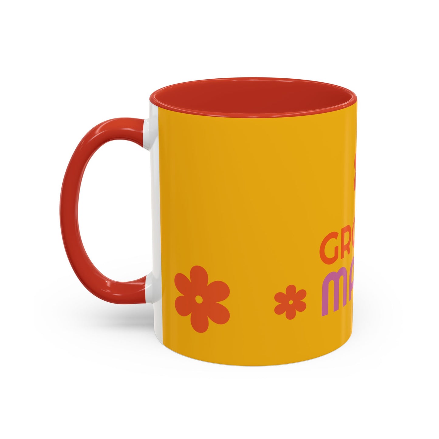 Groovy Mama Accent Coffee Mug - Fun Retro 11/15 oz Mug for Stylish Moms