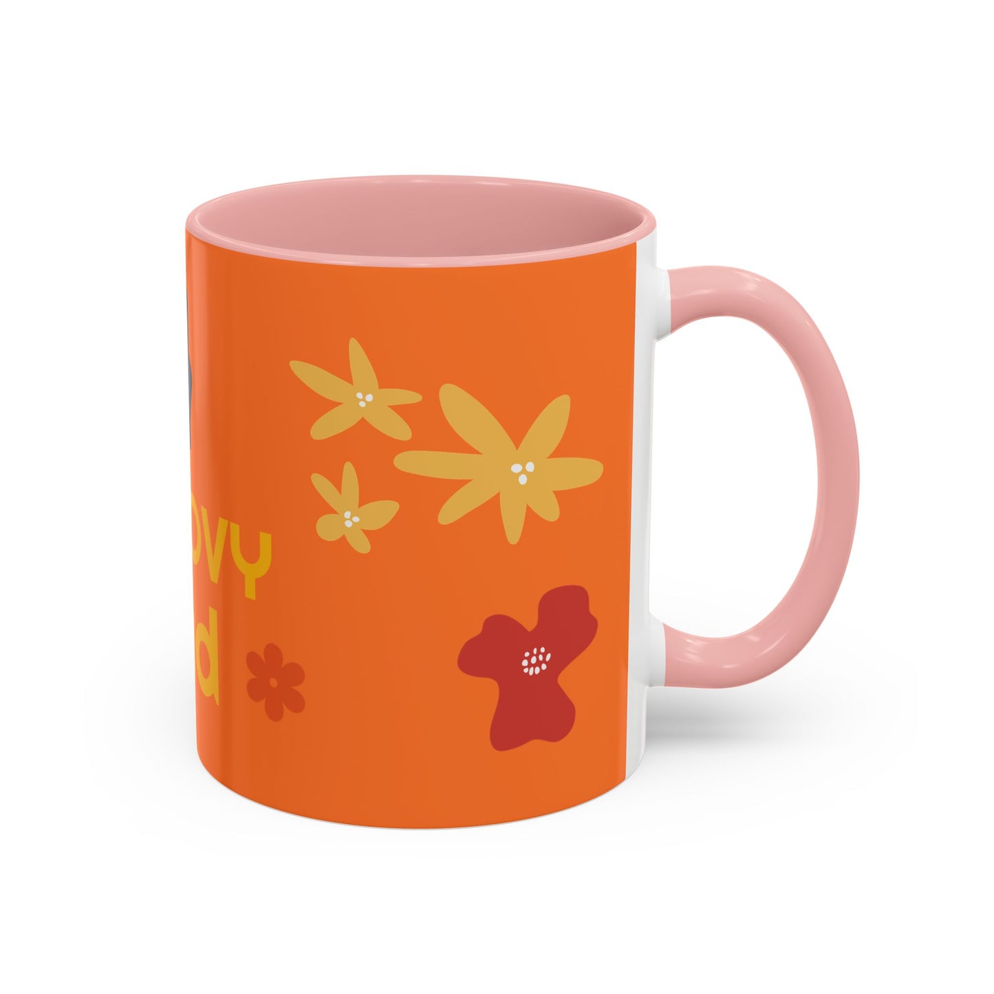 Groovy Dad Accent Coffee Mug - Fun Retro 11/15 oz Mug for Stylish Dads