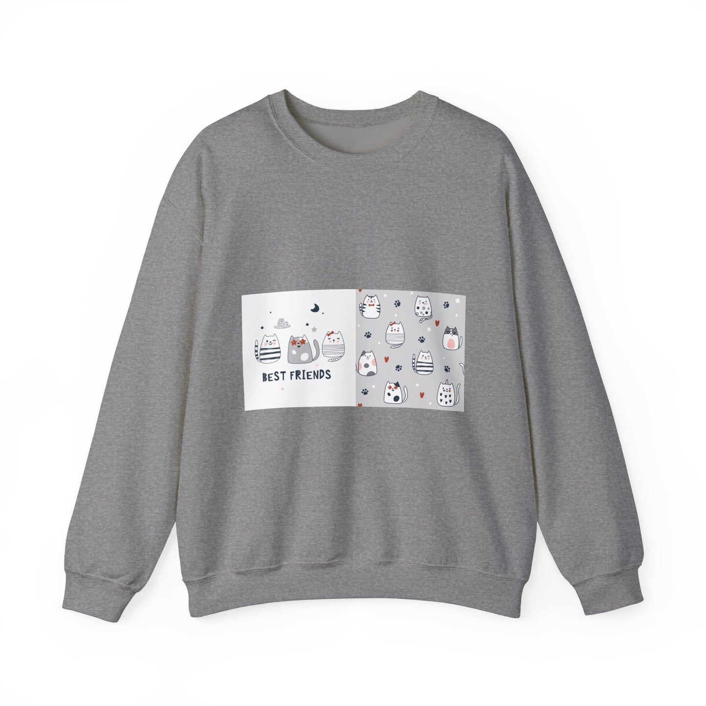 Best Friends Cat Crewneck Sweatshirt