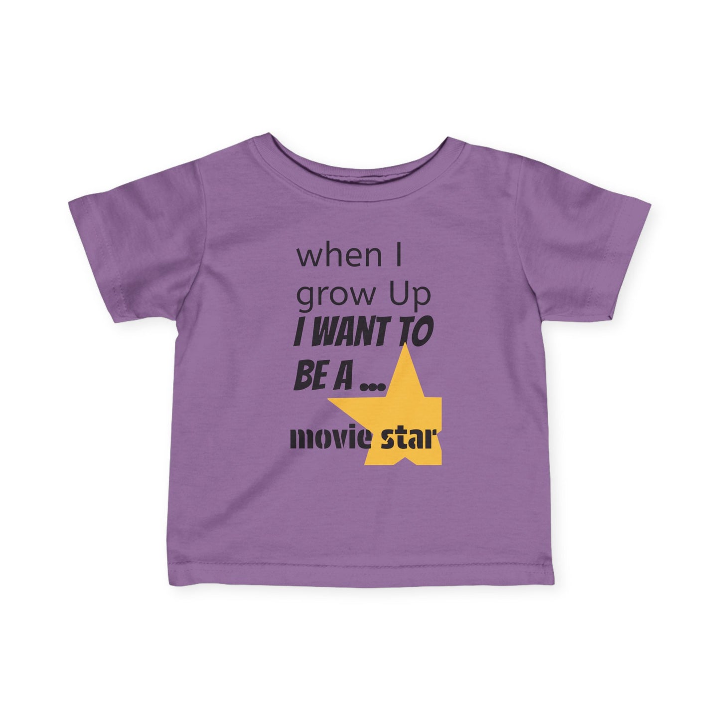Colorful Movie Star Infant Tee for Future Stars