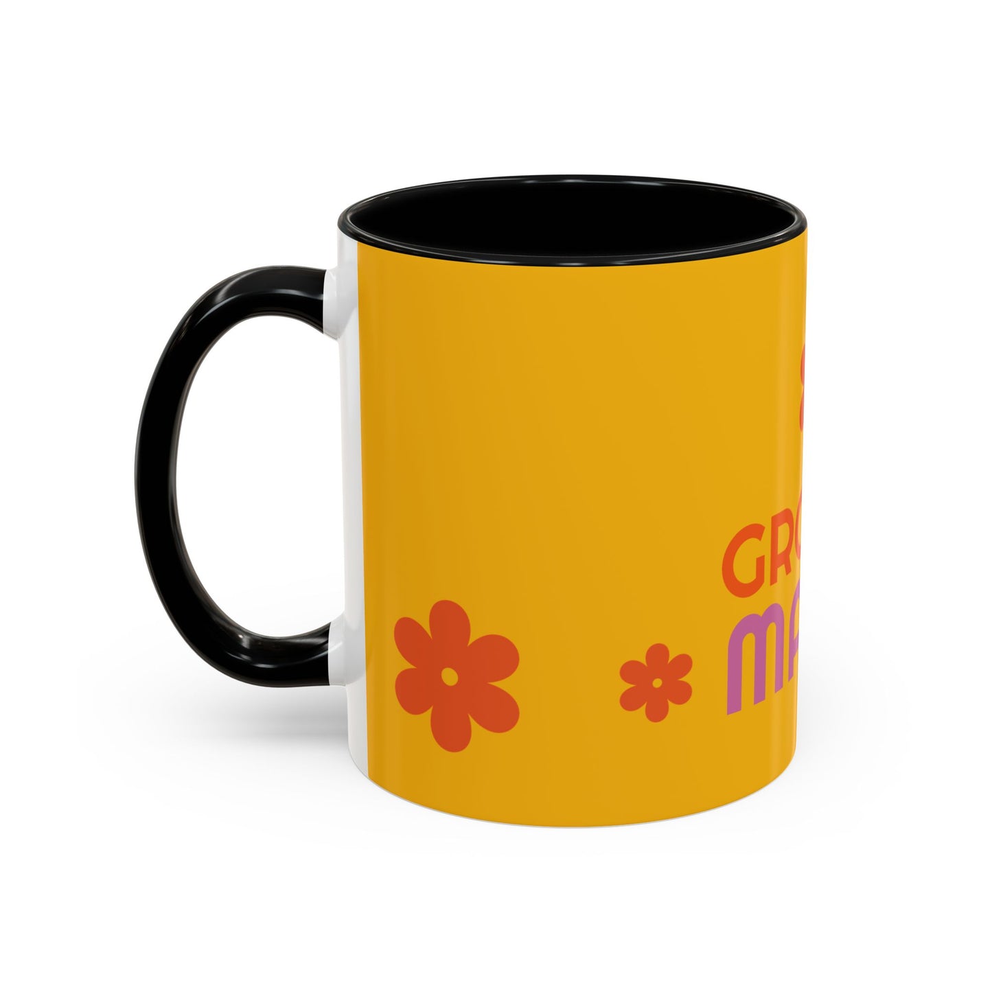 Groovy Mama Accent Coffee Mug - Fun Retro 11/15 oz Mug for Stylish Moms