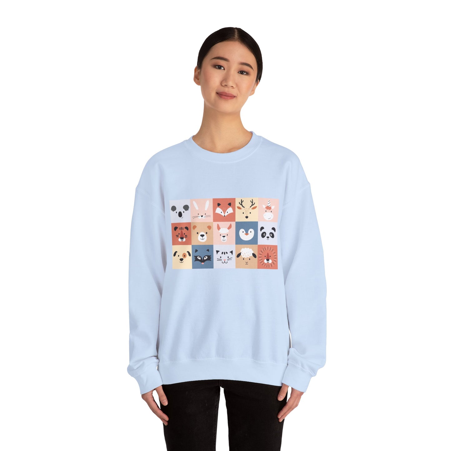 Cute Animal Friends Crewneck Sweatshirt Personalized