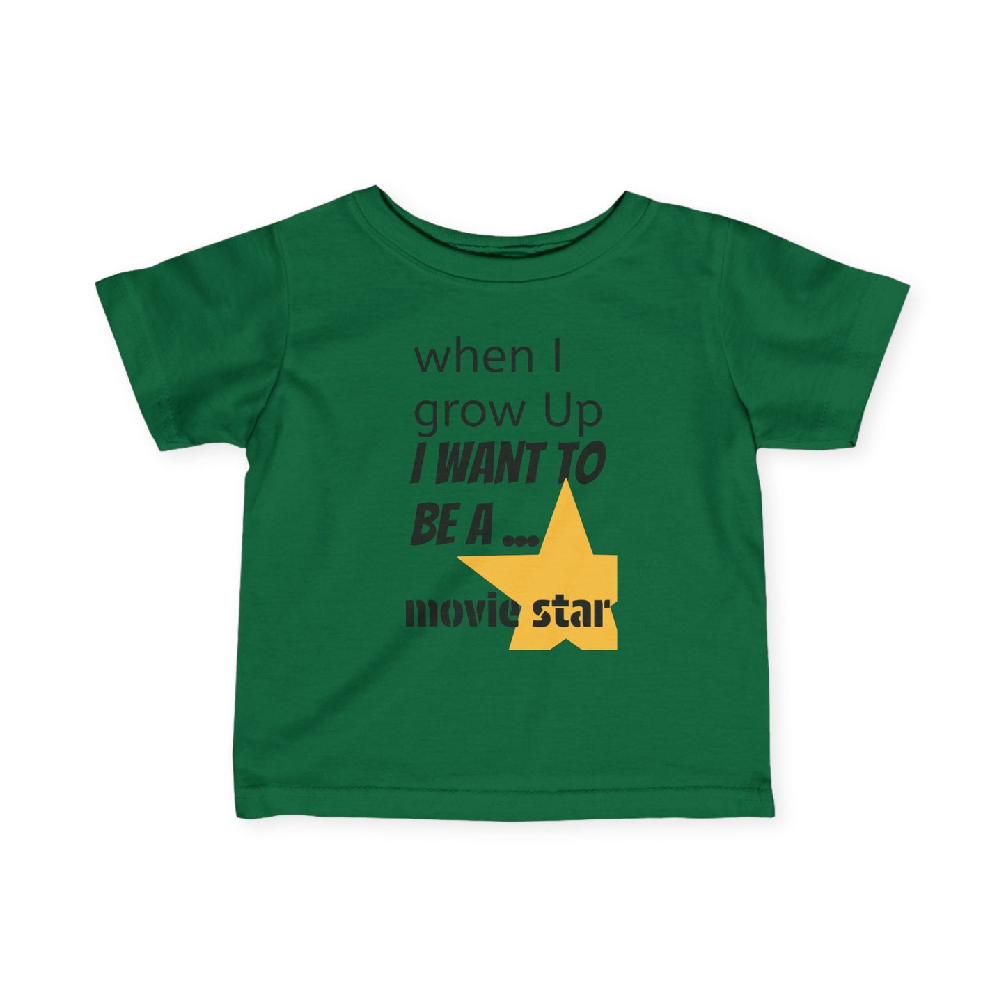 Colorful Movie Star Infant Tee for Future Stars