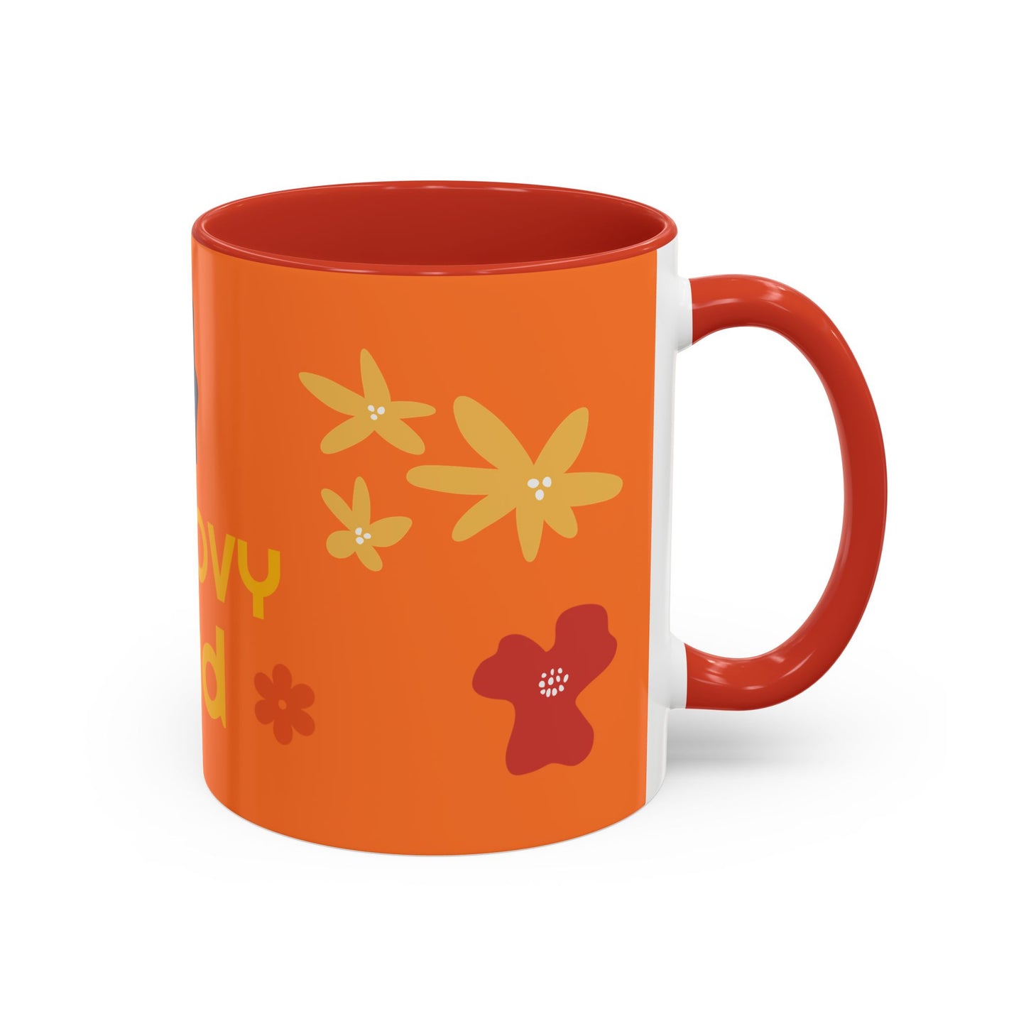 Groovy Dad Accent Coffee Mug - Fun Retro 11/15 oz Mug for Stylish Dads