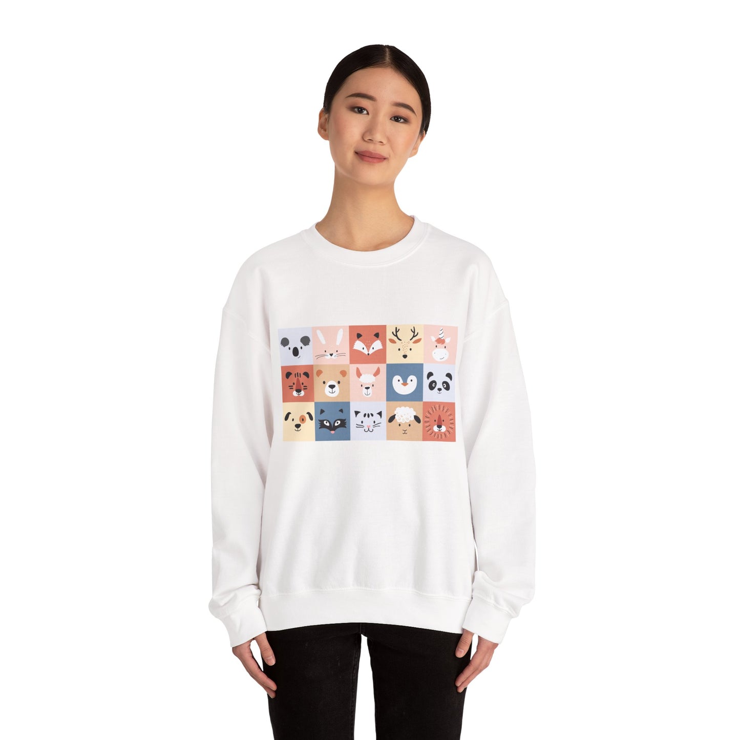 Cute Animal Friends Crewneck Sweatshirt Personalized