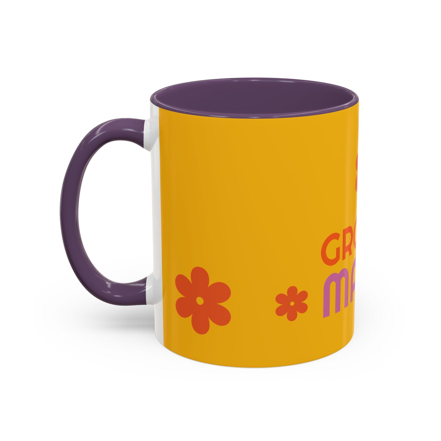 Groovy Mama Accent Coffee Mug - Fun Retro 11/15 oz Mug for Stylish Moms