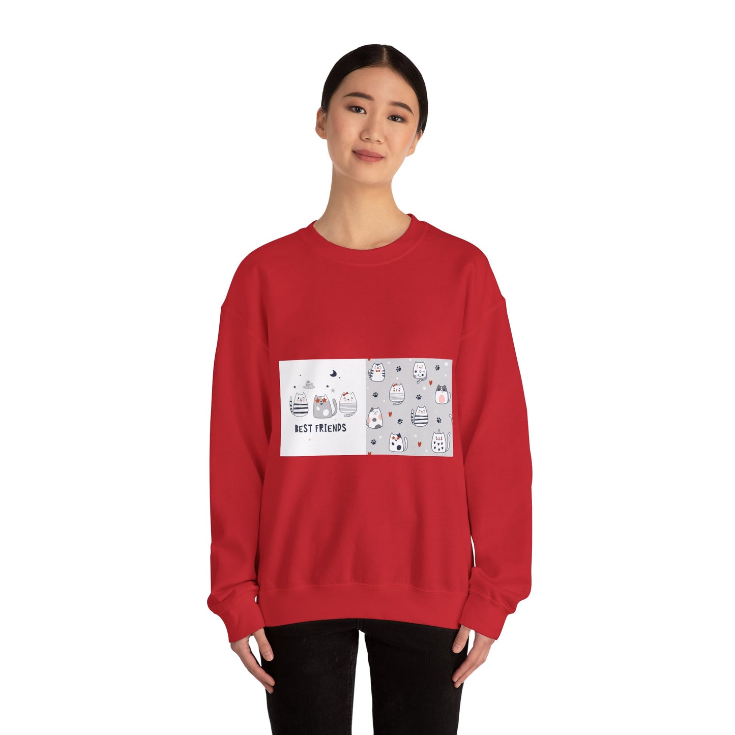 Best Friends Cat Crewneck Sweatshirt