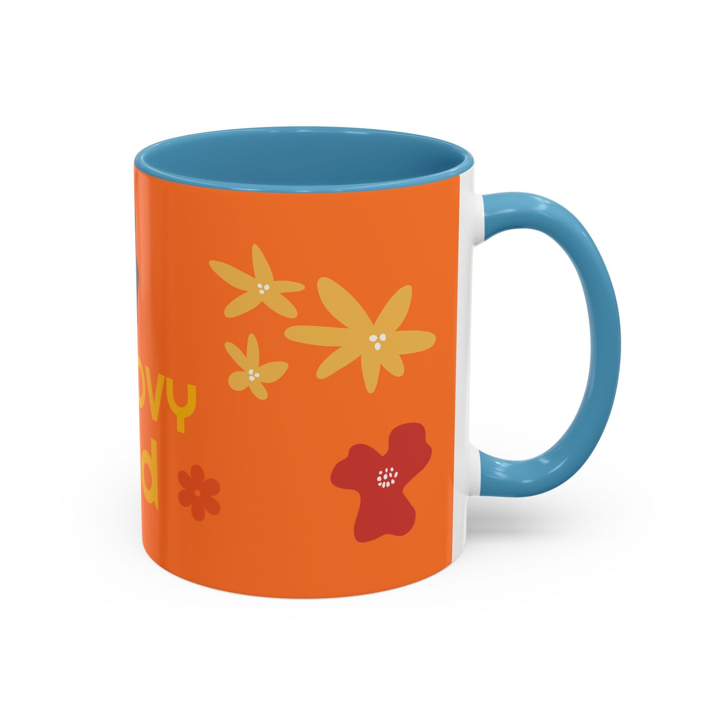 Groovy Dad Accent Coffee Mug - Fun Retro 11/15 oz Mug for Stylish Dads