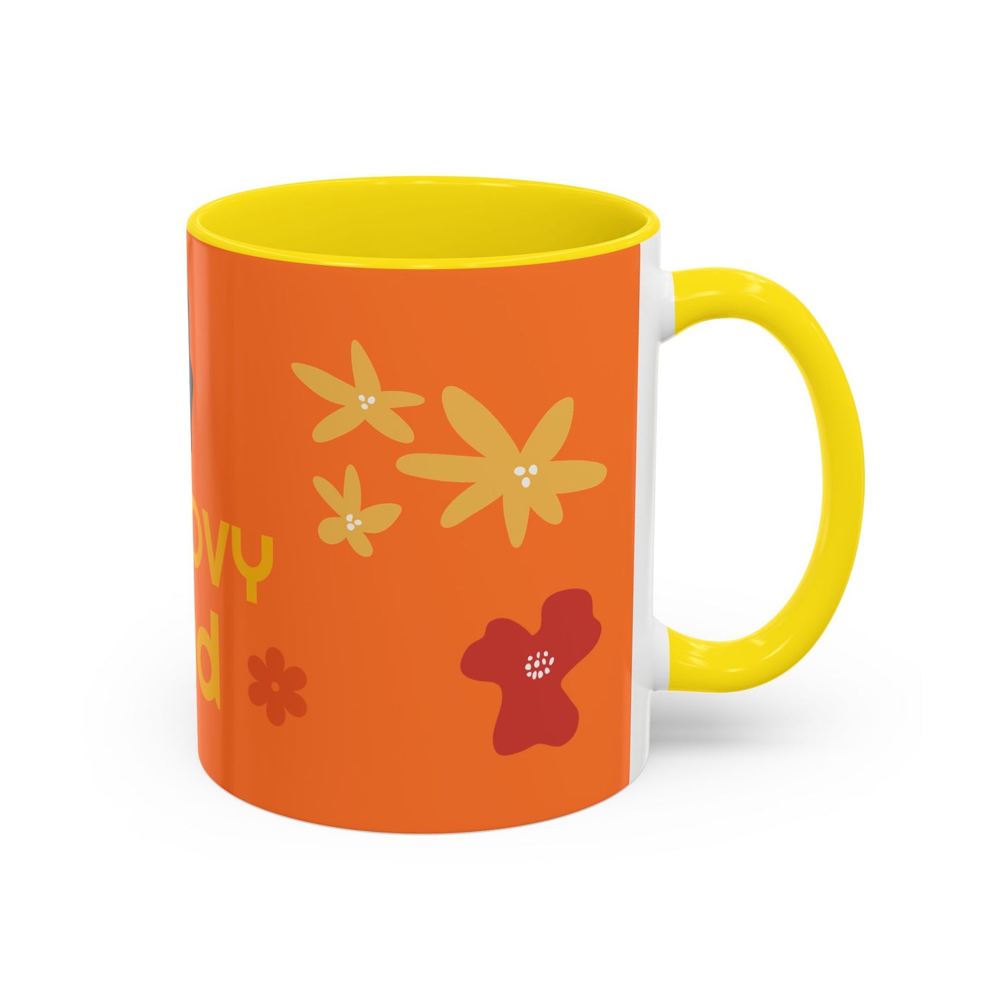 Groovy Dad Accent Coffee Mug - Fun Retro 11/15 oz Mug for Stylish Dads