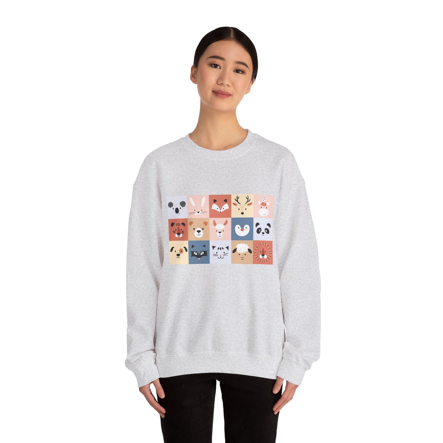 Cute Animal Friends Crewneck Sweatshirt Personalized