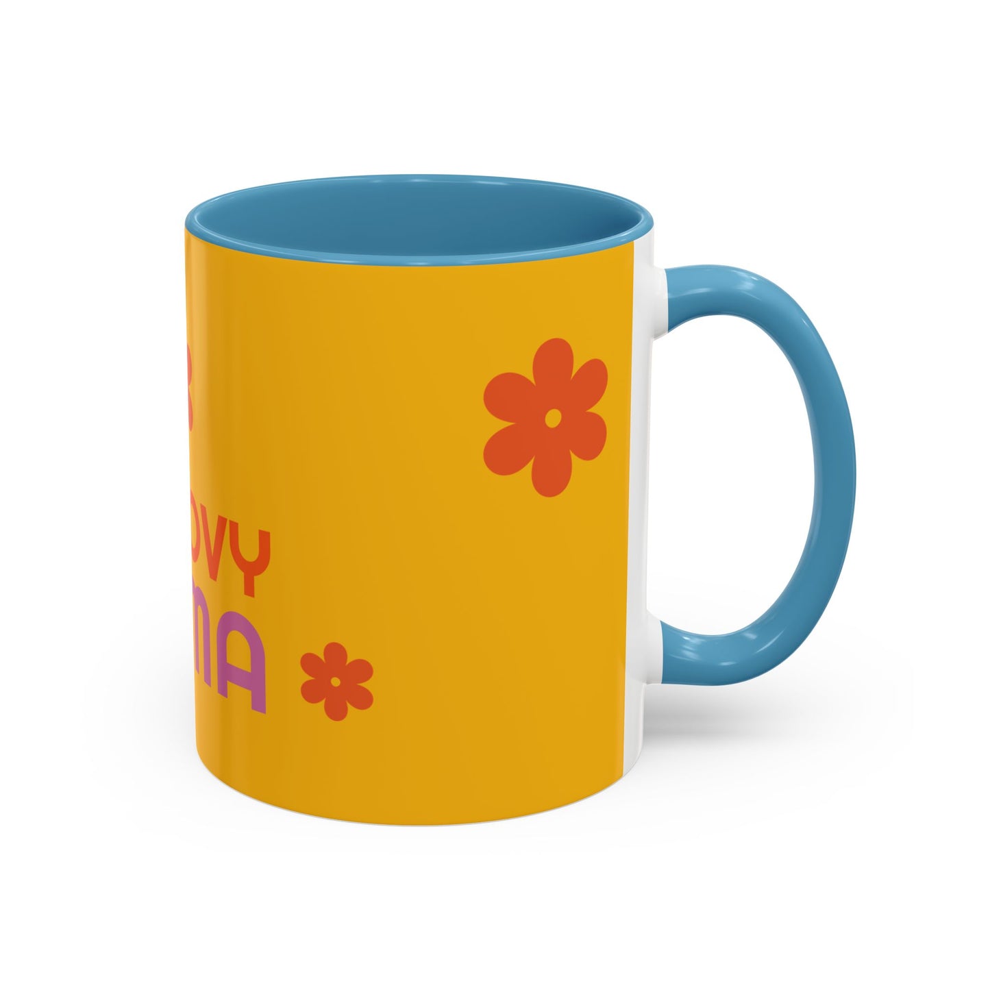 Groovy Mama Accent Coffee Mug - Fun Retro 11/15 oz Mug for Stylish Moms