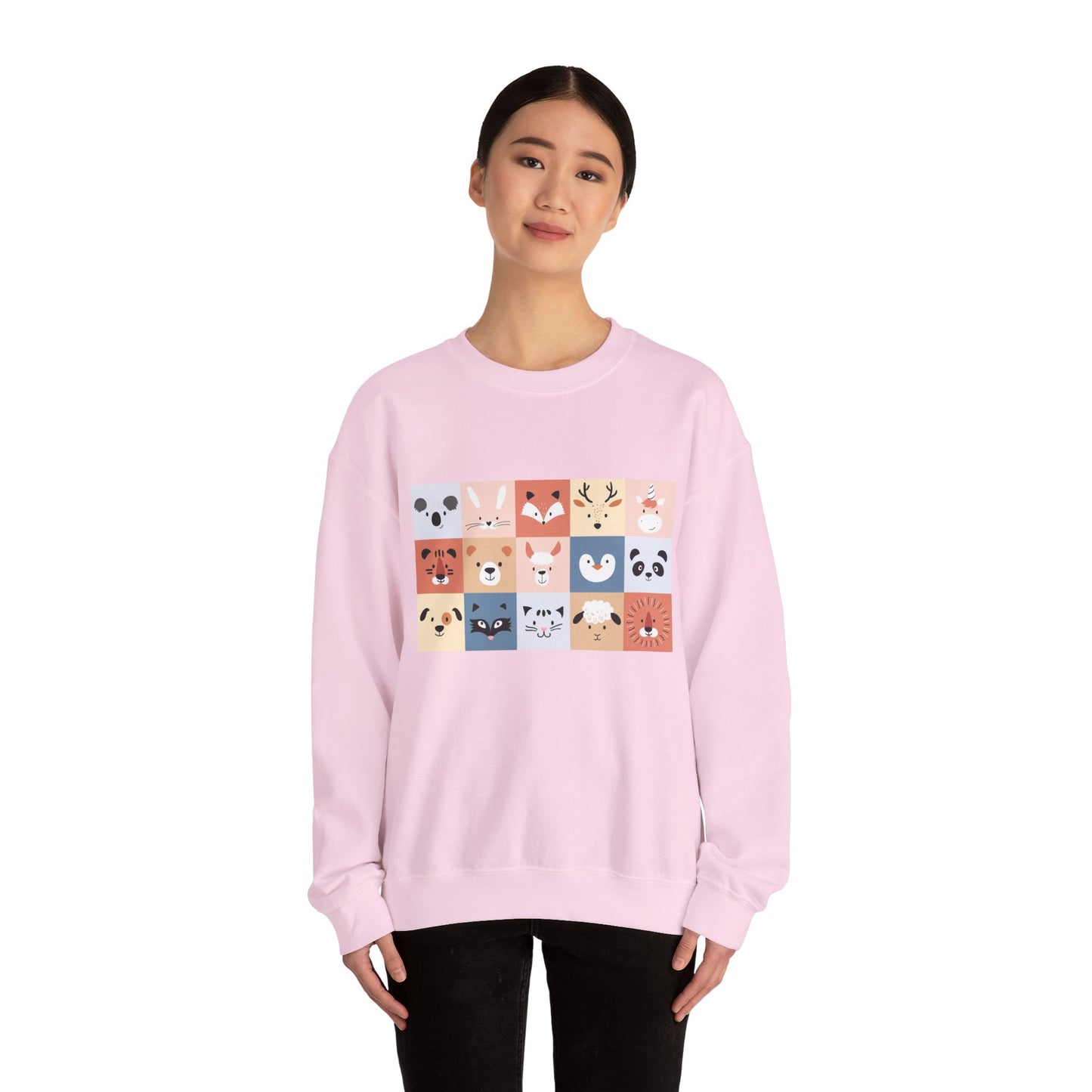 Cute Animal Friends Crewneck Sweatshirt Personalized