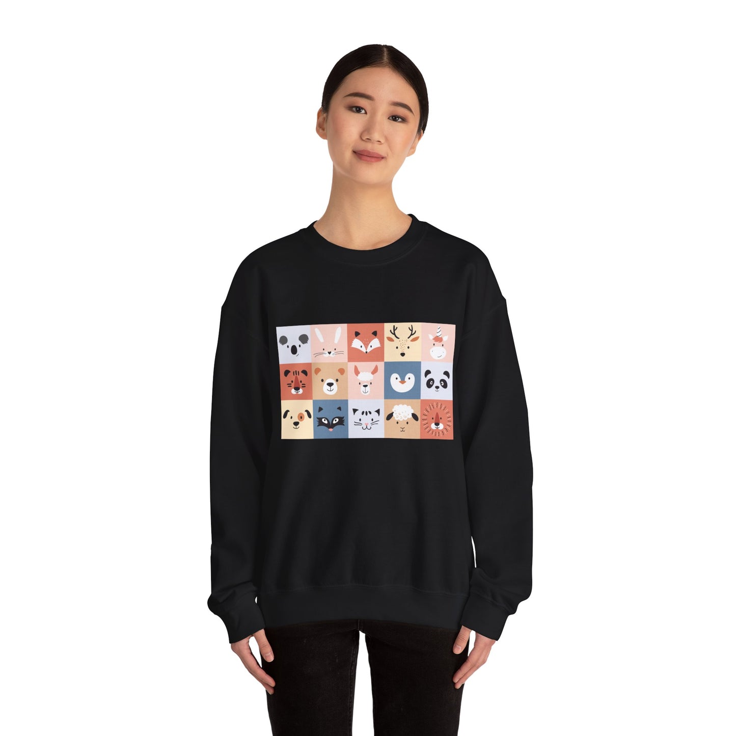 Cute Animal Friends Crewneck Sweatshirt Personalized