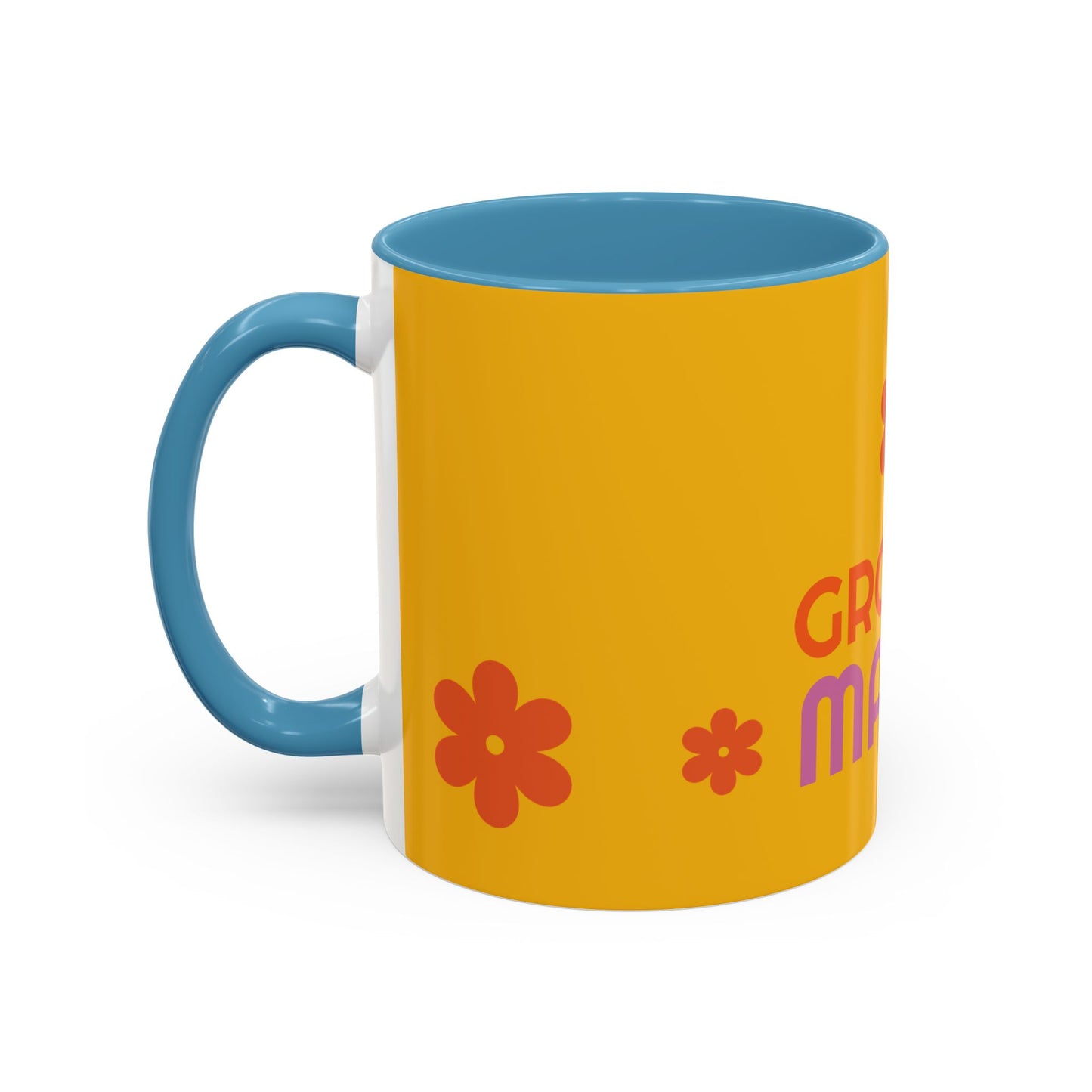 Groovy Mama Accent Coffee Mug - Fun Retro 11/15 oz Mug for Stylish Moms
