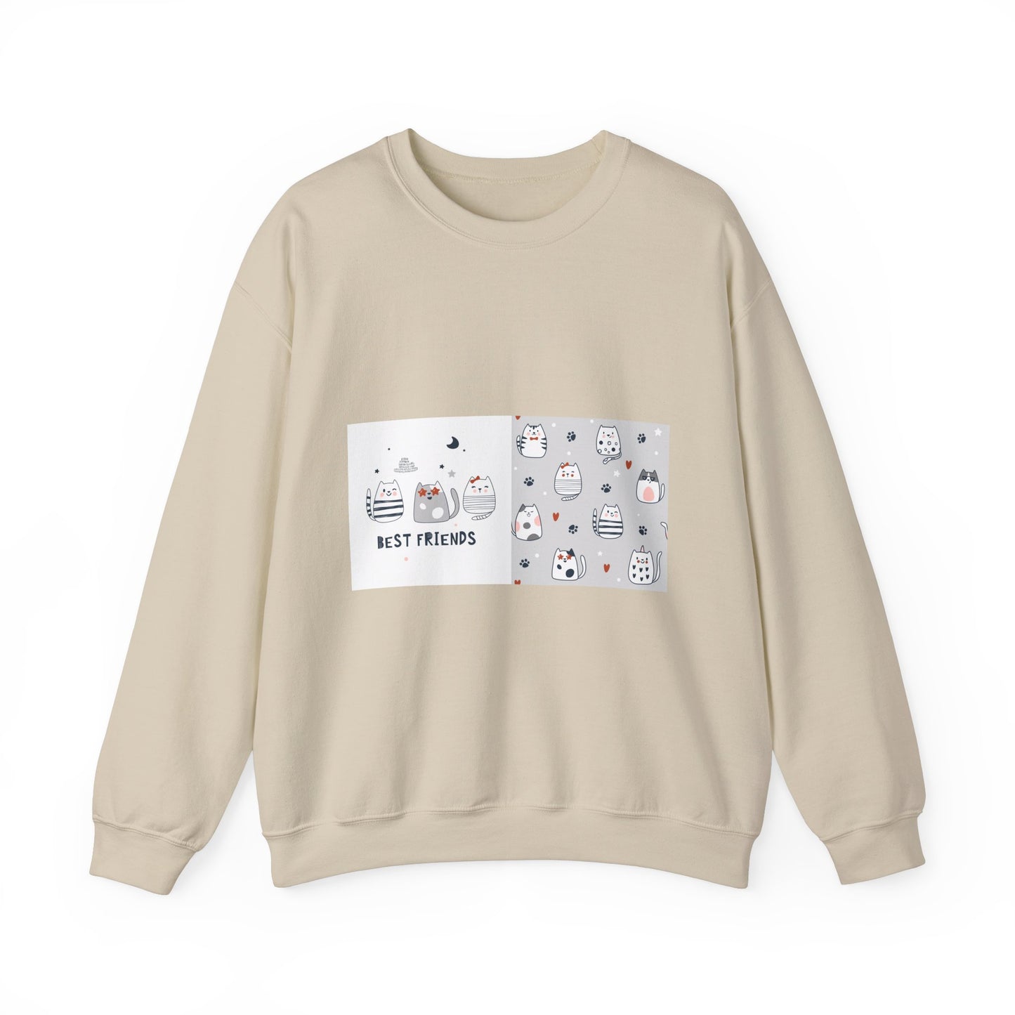 Best Friends Cat Crewneck Sweatshirt