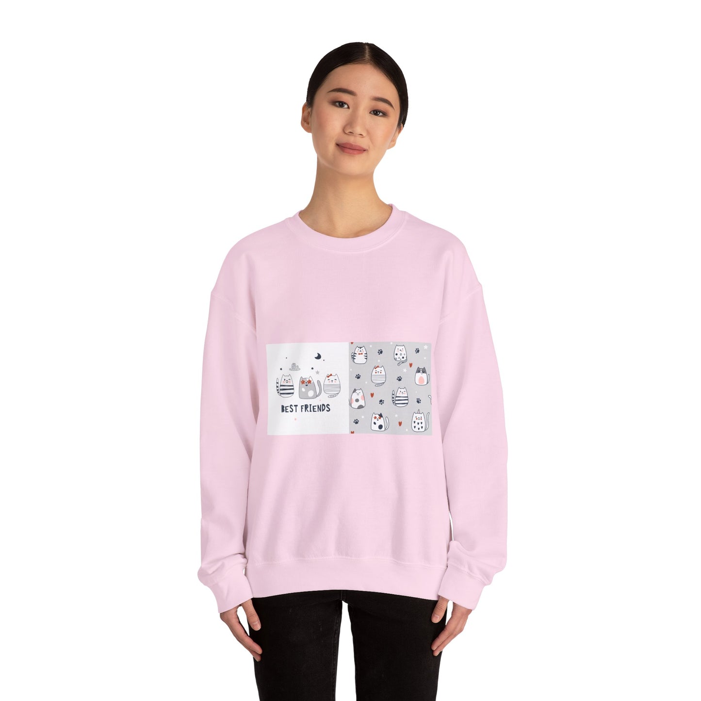 Best Friends Cat Crewneck Sweatshirt