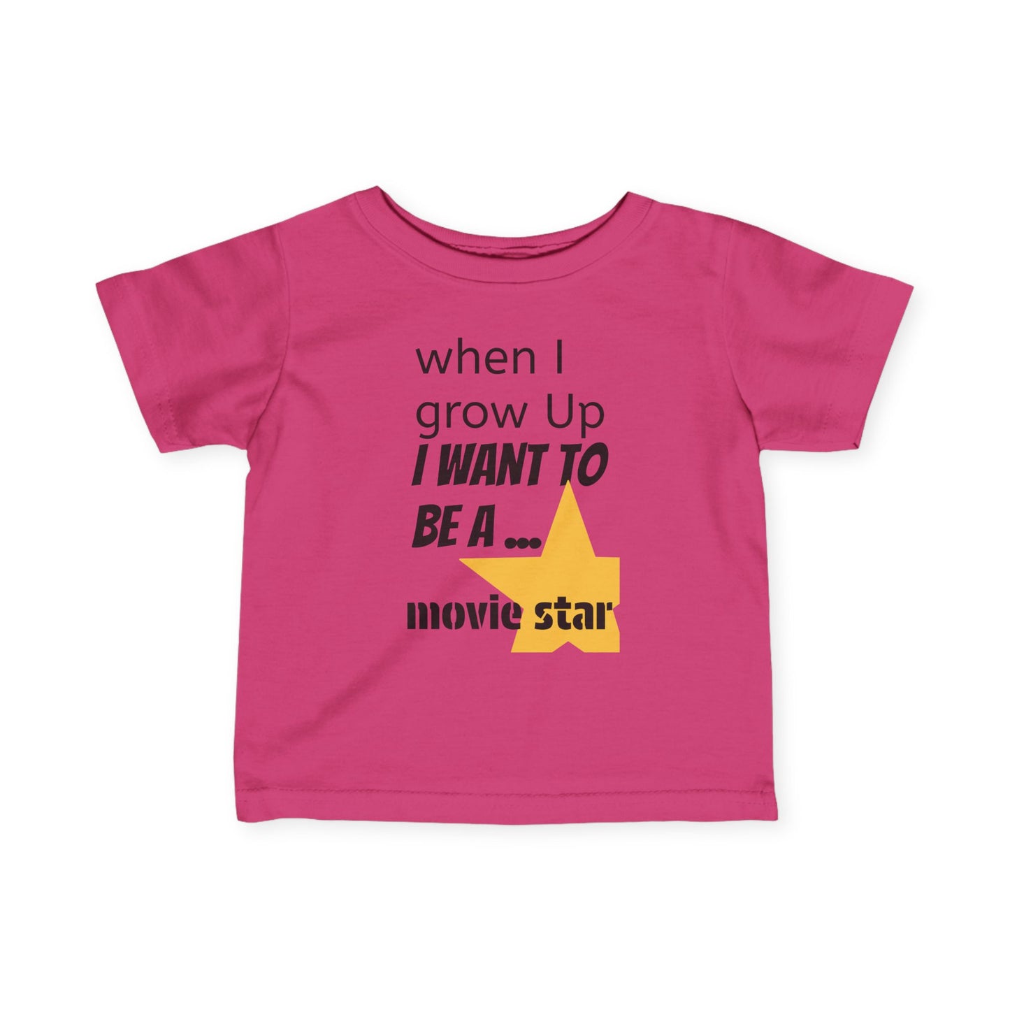 Colorful Movie Star Infant Tee for Future Stars