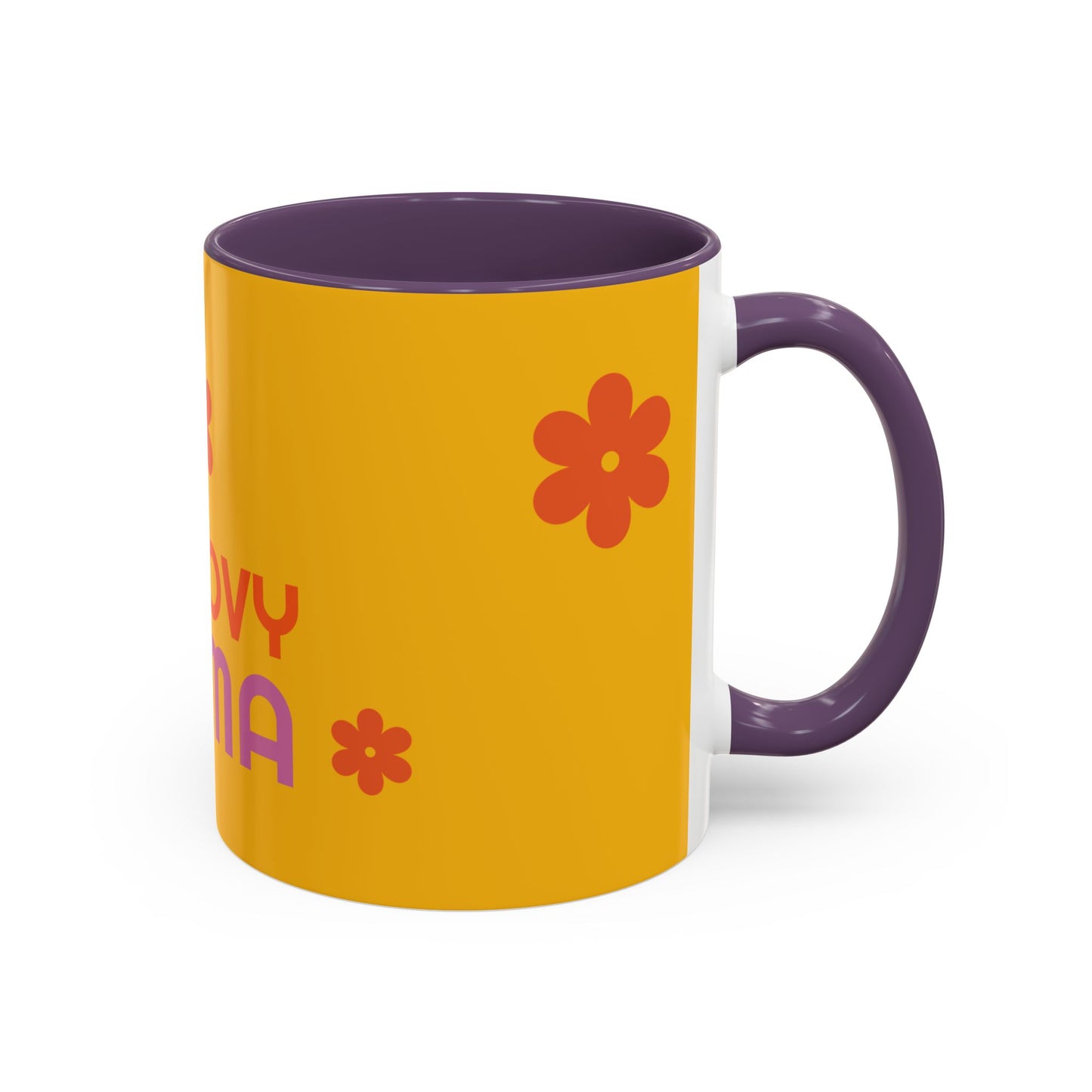 Groovy Mama Accent Coffee Mug - Fun Retro 11/15 oz Mug for Stylish Moms