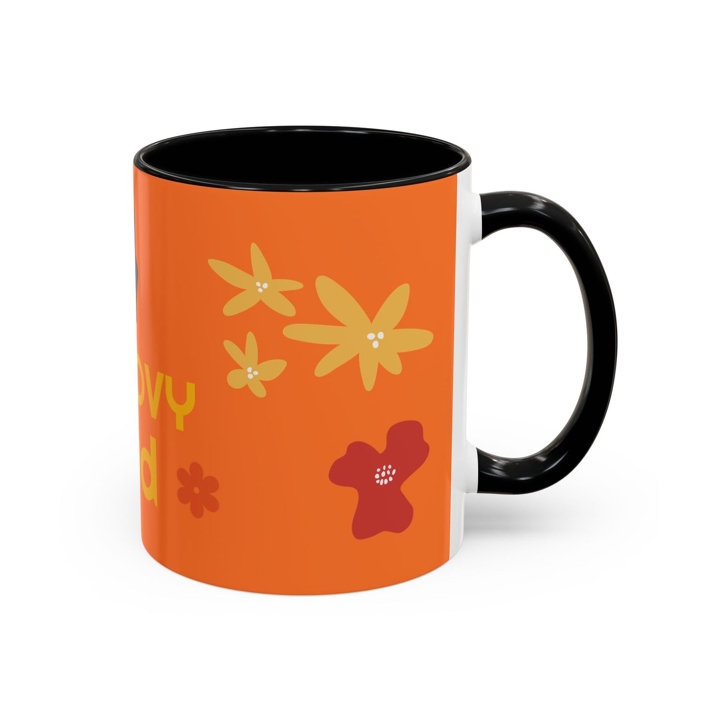 Groovy Dad Accent Coffee Mug - Fun Retro 11/15 oz Mug for Stylish Dads