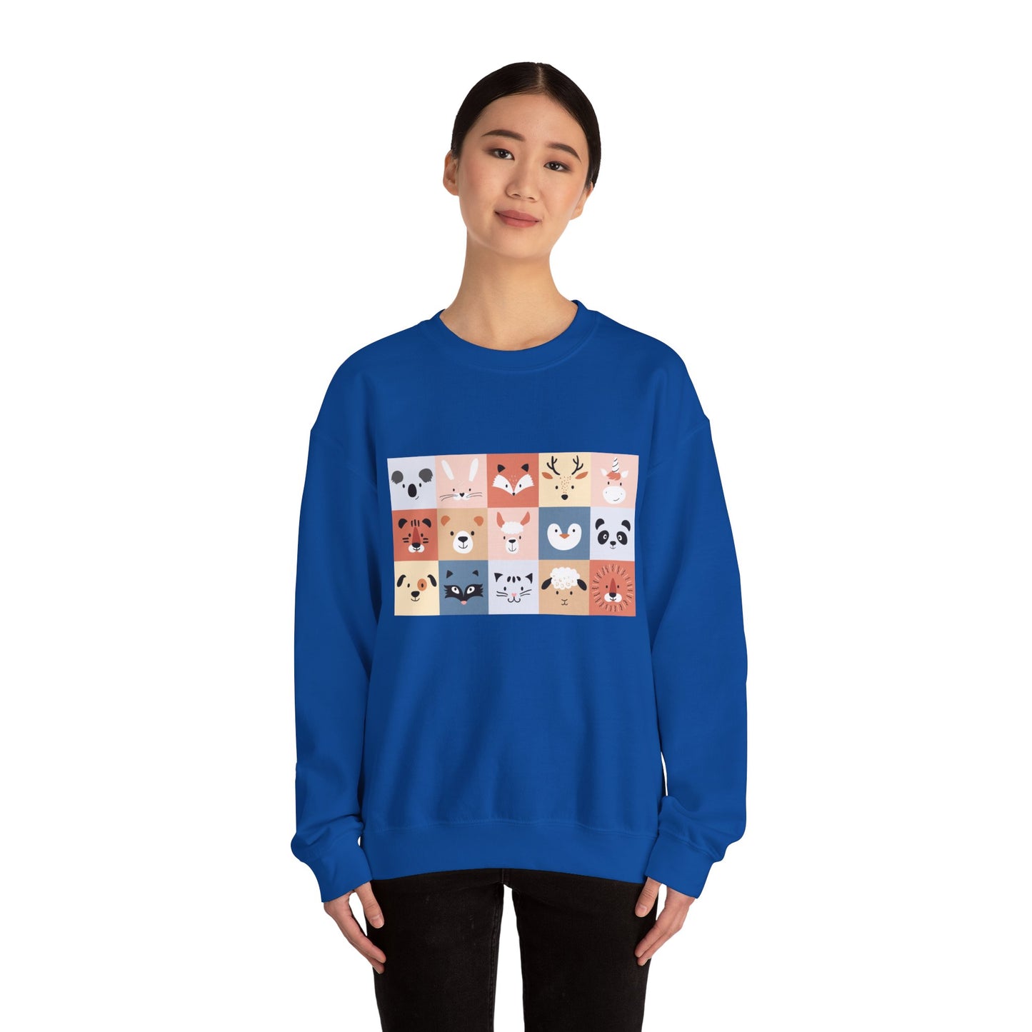 Cute Animal Friends Crewneck Sweatshirt Personalized