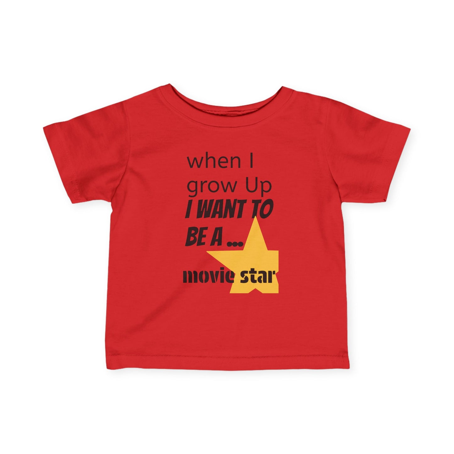 Colorful Movie Star Infant Tee for Future Stars