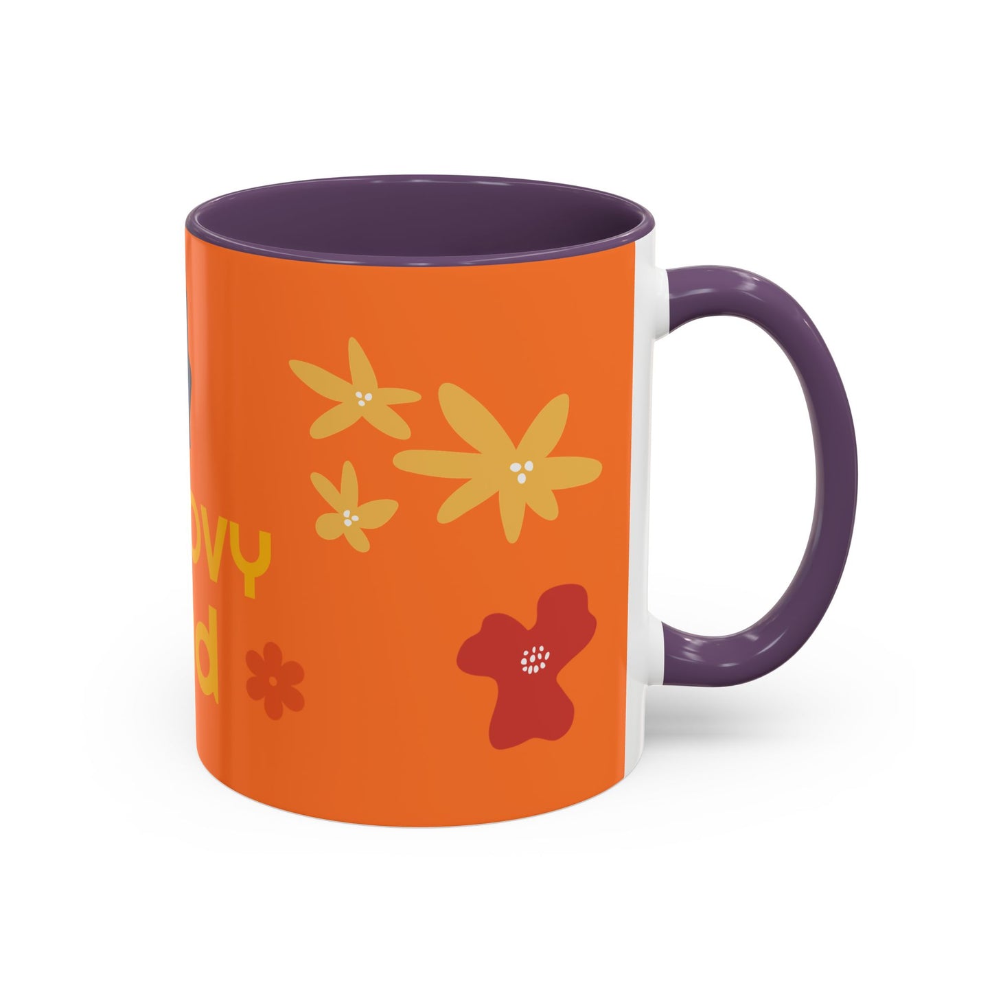 Groovy Dad Accent Coffee Mug - Fun Retro 11/15 oz Mug for Stylish Dads