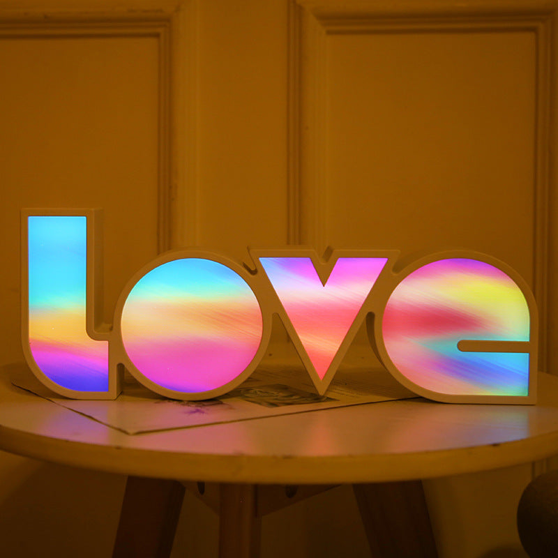 Valentines Day Gift Decor LED LOVE Sign