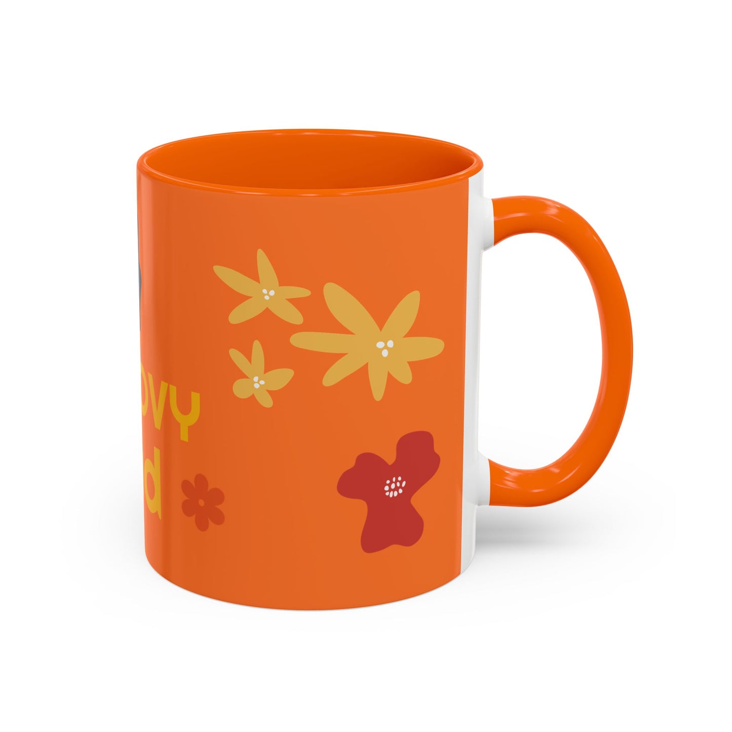 Groovy Dad Accent Coffee Mug - Fun Retro 11/15 oz Mug for Stylish Dads