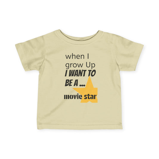 Colorful Movie Star Infant Tee for Future Stars