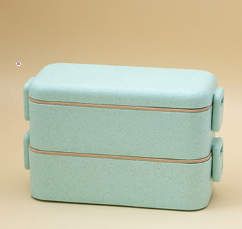 Straw Lunch Box Microwave Oven Multi-layer Lunch Box