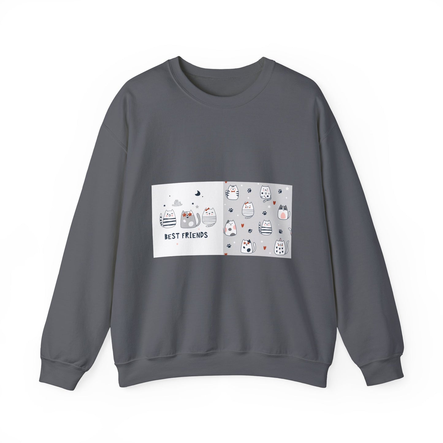 Best Friends Cat Crewneck Sweatshirt