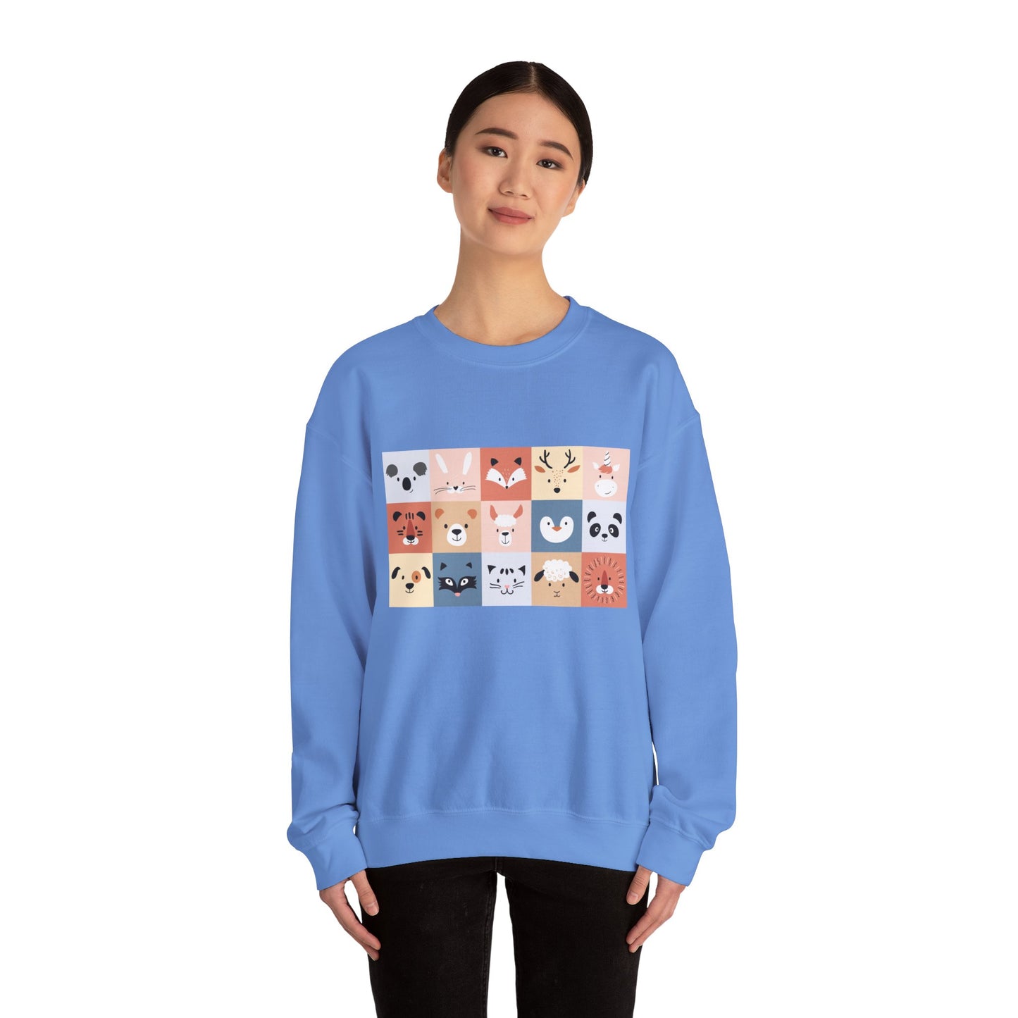 Cute Animal Friends Crewneck Sweatshirt Personalized