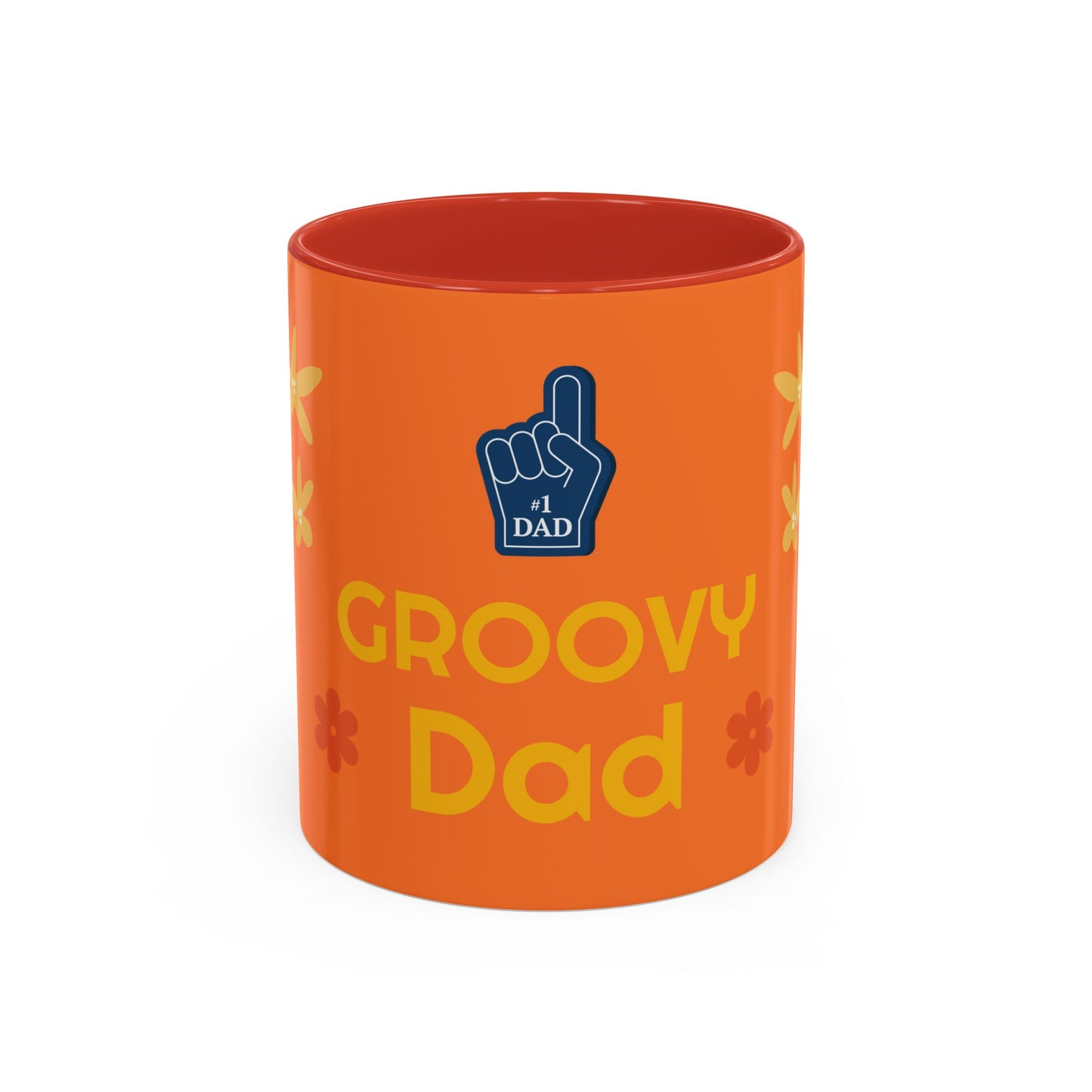 Groovy Dad Accent Coffee Mug - Fun Retro 11/15 oz Mug for Stylish Dads