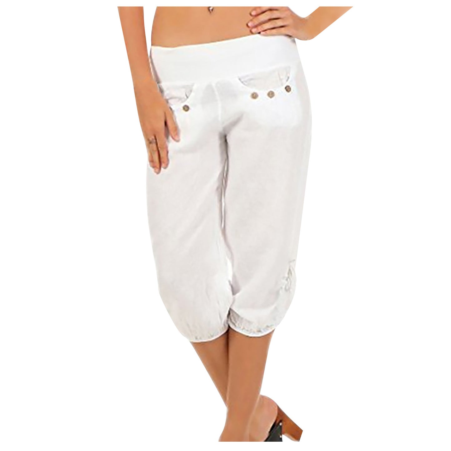 Fashion Casual Women's Loose Mid-waist Trousers