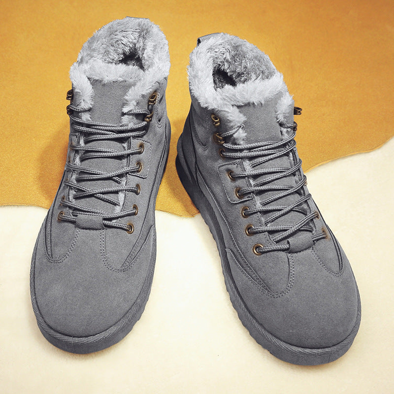 Men's Shoes For Outdoor Leisure Plus Velvet To Keep Warm