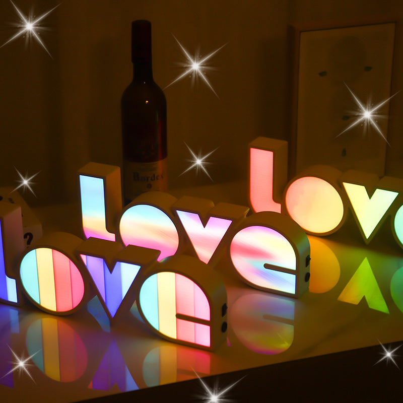 Valentines Day Gift Decor LED LOVE Sign