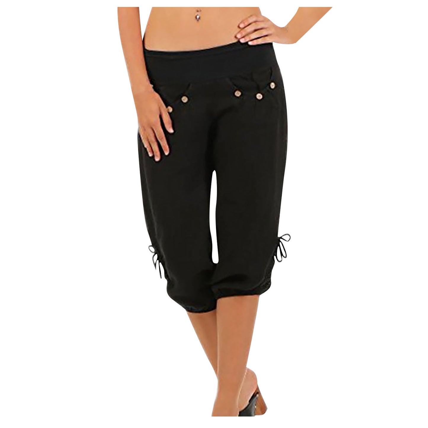 Fashion Casual Women's Loose Mid-waist Trousers