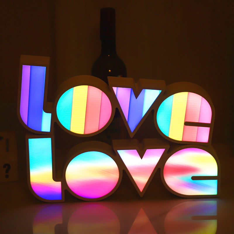 Valentines Day Gift Decor LED LOVE Sign