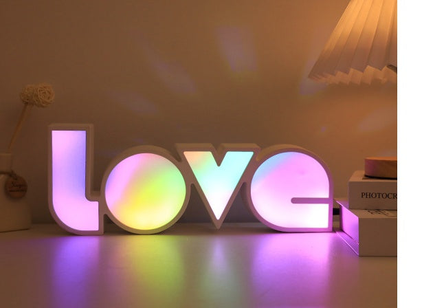 Valentines Day Gift Decor LED LOVE Sign